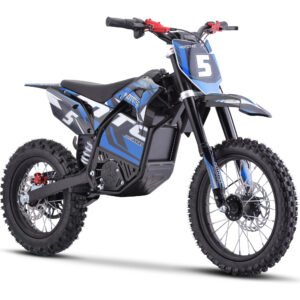MotoTec 60v 2000w Pro Electric Dirt Bike Lithium Blue-MT-Dir