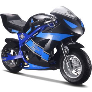 MotoTec Gas Pocket Bike GT 49cc 2-Stroke Blue-MT-Gas-GT_Blue
