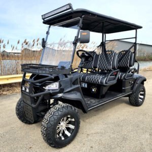 Gsi Four Front Renegade V3 Electric Golf Cart Family Fun 72v 4000 Watt High Power Golf Cart - BLACK