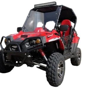 TrailMaster Challenger 200EX EFI UTV Deluxe, Windshield, Push Bar, Chrome Rims, Light bar included