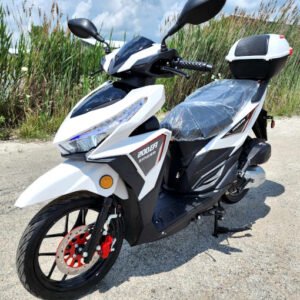 Gsi 200cc 4 Stroke EFI Gas Moped Scooter W/ LED Lights - ZINGER 200 WHITE